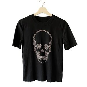 LUCIEN PELLAT-FINET Studded Skull T-Shirt